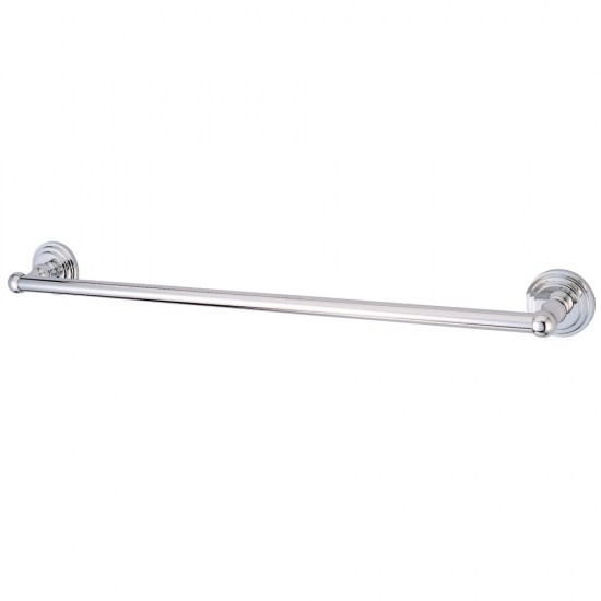 Kingston Brass Milano 24" Towel Bar, Polished Chrome