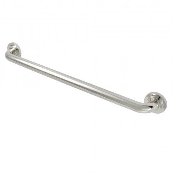 Kingston Brass Manhattan 24-Inch X 1-1/4-Inch OD Grab Bar, Polished Nickel