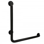 Kingston Brass 24"x 24" L-Shaped Grab Bar - Right Hand, Matte Black