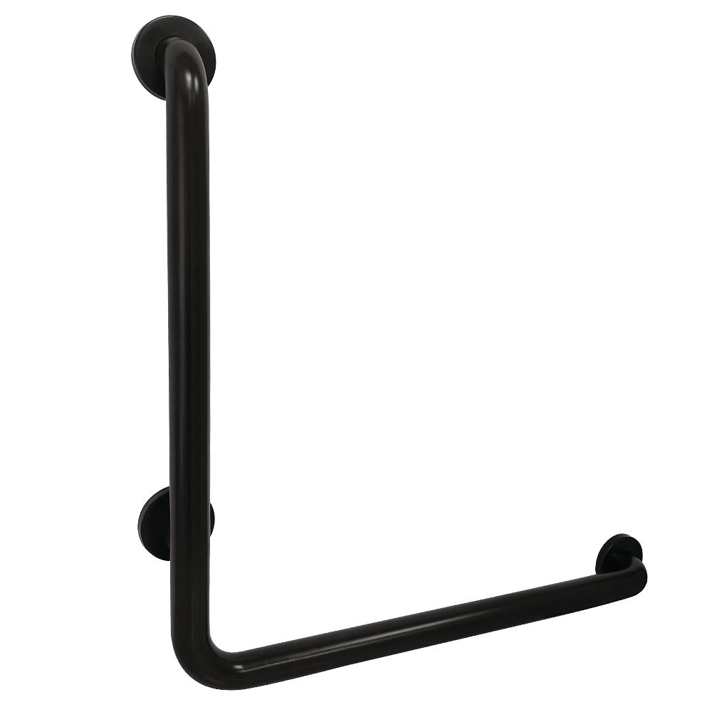Kingston Brass 24"x 24" L-Shaped Grab Bar - Right Hand, Matte Black Kingston Brass 24"x 24" L-Shaped Grab Bar - Right Hand, Matte Black