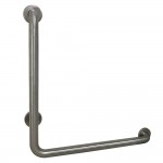 Kingston Brass 24"x 24" L-Shaped Grab Bar - Right Hand, Brushed Nickel