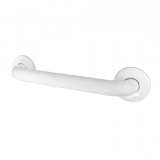 Kingston Brass Made To Match 12-Inch Stainless Steel Grab Bar, White