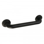 Kingston Brass Milano 12-Inch Decorative 1-1/4-Inch OD Grab Bar, Matte Black