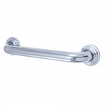 Kingston Brass Milano 12-Inch Decorative 1-1/4-Inch OD Grab Bar, Polished Chrome