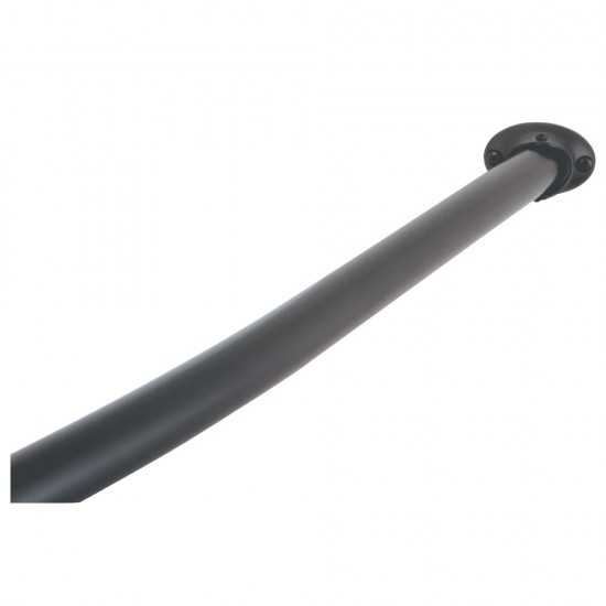 Kingston Brass Adjustable Single Curved Shower Curtain Rod, Oil Rubbed Bronze