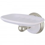 Kingston Brass Victorian Wall-Mount Soap Dish, Brushed Nickel