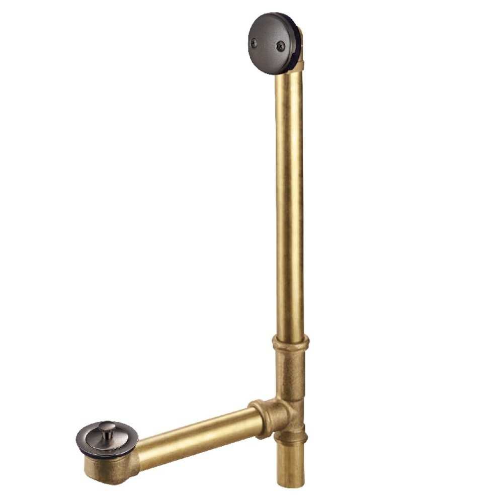 Kingston Brass 18" Tub Waste and Overflow with Lift & Lock Drain, 20 Gauge, Oil Rubbed Bronze