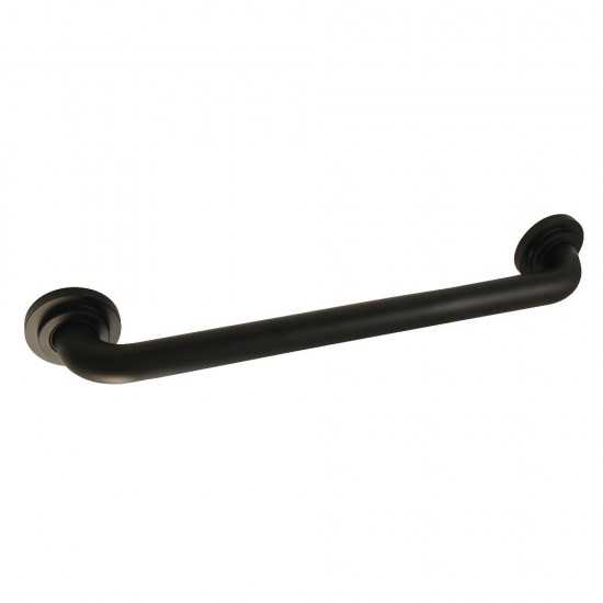 Kingston Brass Manhattan 18-Inch X 1-1/4-Inch OD Decorative Grab Bar, Matte Black