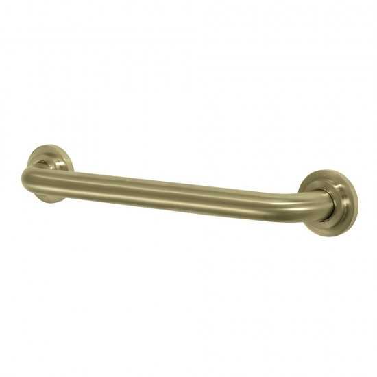 Kingston Brass Manhattan 18-Inch X 1-1/4-Inch OD Decorative Grab Bar, Brushed Brass