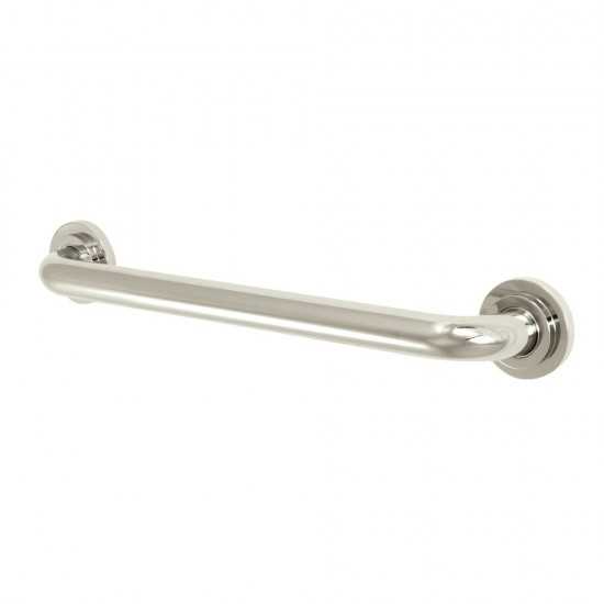 Kingston Brass Manhattan 18-Inch X 1-1/4-Inch OD Decorative Grab Bar, Polished Nickel