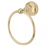 Kingston Brass Metropolitan 6-Inch Towel Ring, Polished Brass