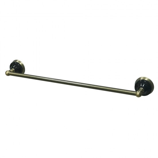 Kingston Brass Water Onyx 18 in. Towel Bar, Antique Brass