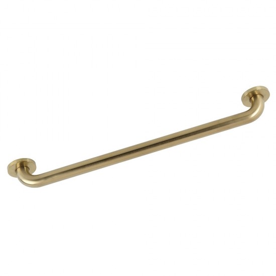 Kingston Brass Silver Sage 24-Inch X 1-1/4-Inch OD ADA Grab Bar, Brushed Brass