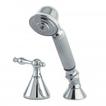 Kingston Brass Transfer Valve Set For Roman Tub Filler, Polished Chrome