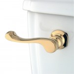 Kingston Brass French Toilet Tank Lever, Polished Brass