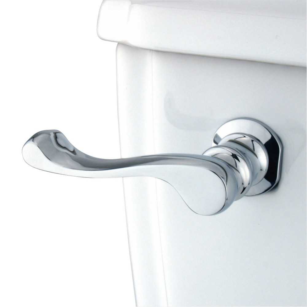 Kingston Brass French Toilet Tank Lever, Polished Chrome Kingston Brass French Toilet Tank Lever, Polished Chrome