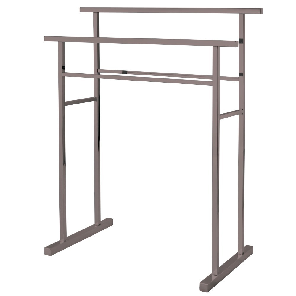 Kingston Brass Pedestal Steel Construction Towel Rack, Brushed Nickel Kingston Brass Pedestal Steel Construction Towel Rack, Brushed Nickel