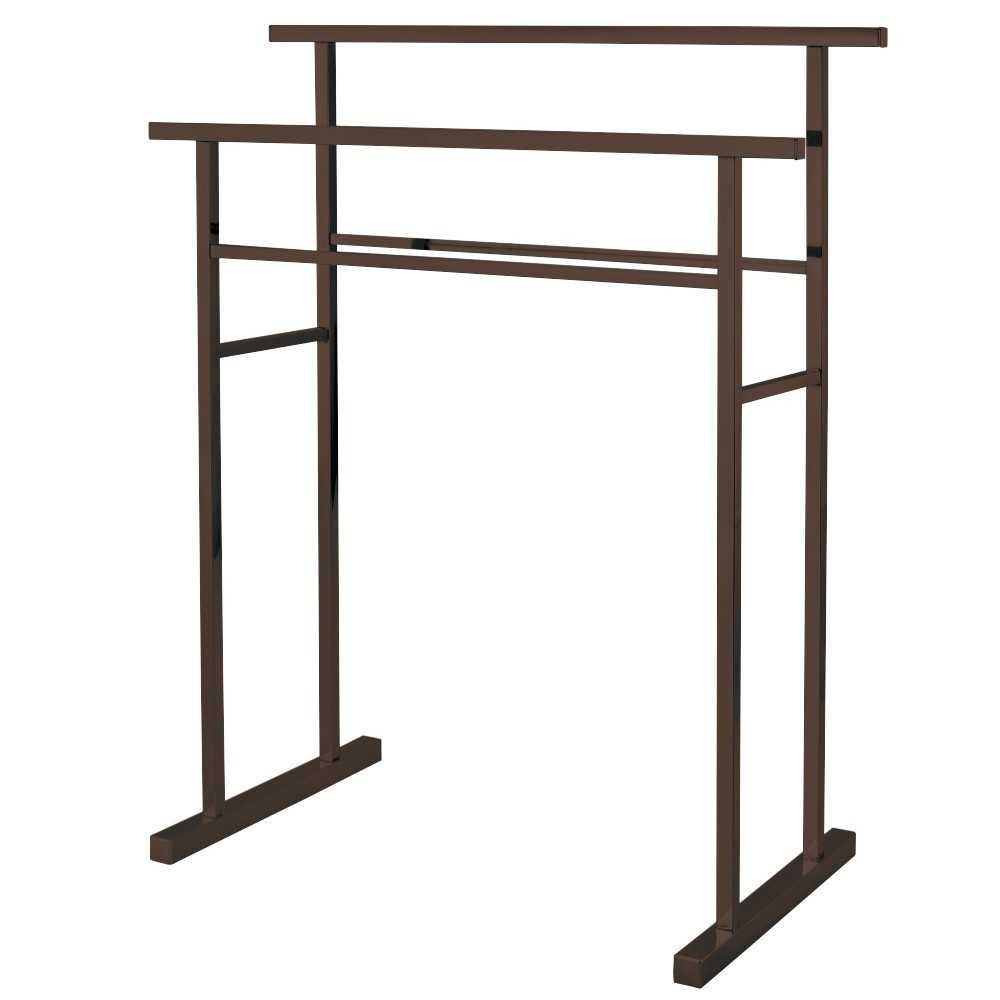 Kingston Brass Pedestal Steel Construction Towel Rack, Oil Rubbed Bronze Kingston Brass Pedestal Steel Construction Towel Rack, Oil Rubbed Bronze