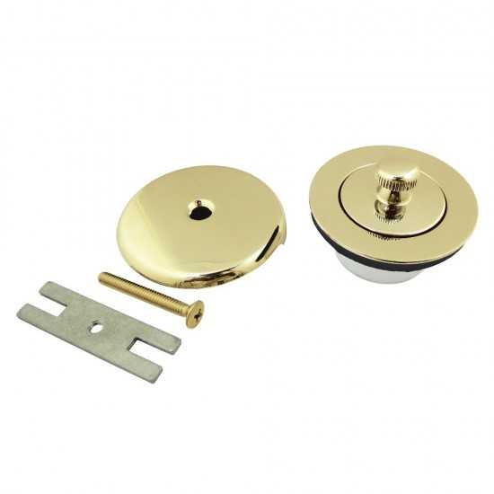 Kingston Brass Lift & Turn Tub Drain Kit, Polished Brass