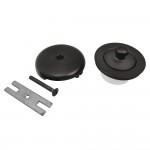 Kingston Brass Lift & Turn Tub Drain Kit, Matte Black