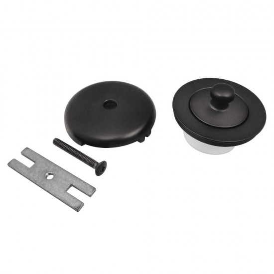 Kingston Brass Lift & Turn Tub Drain Kit, Matte Black