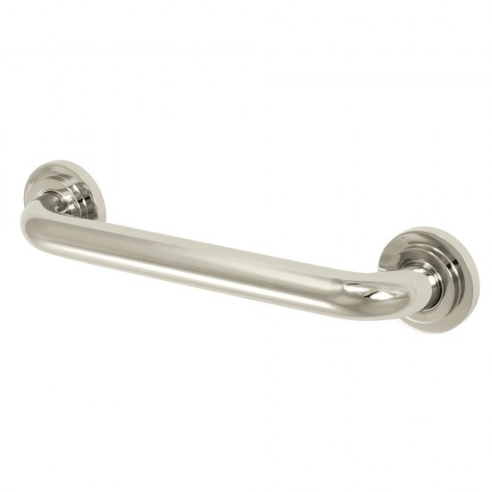 Kingston Brass Manhattan 12-Inch Decorative 1-1/4-Inch OD Grab Bar, Polished Nickel