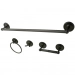 Kingston Brass 4-Piece Bathroom Accessories Set, Oil Rubbed Bronze