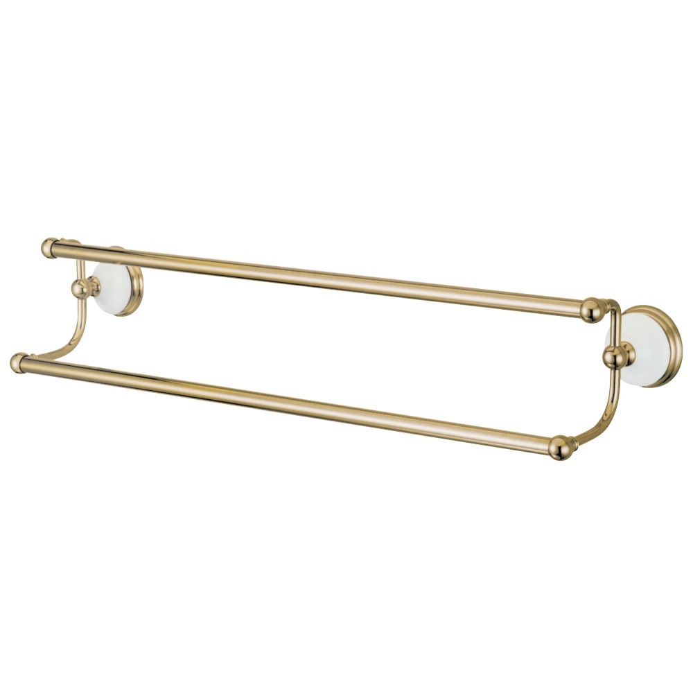 Kingston Brass Victorian 24-Inch Dual Towel Bar, Polished Brass Kingston Brass Victorian 24-Inch Dual Towel Bar, Polished Brass