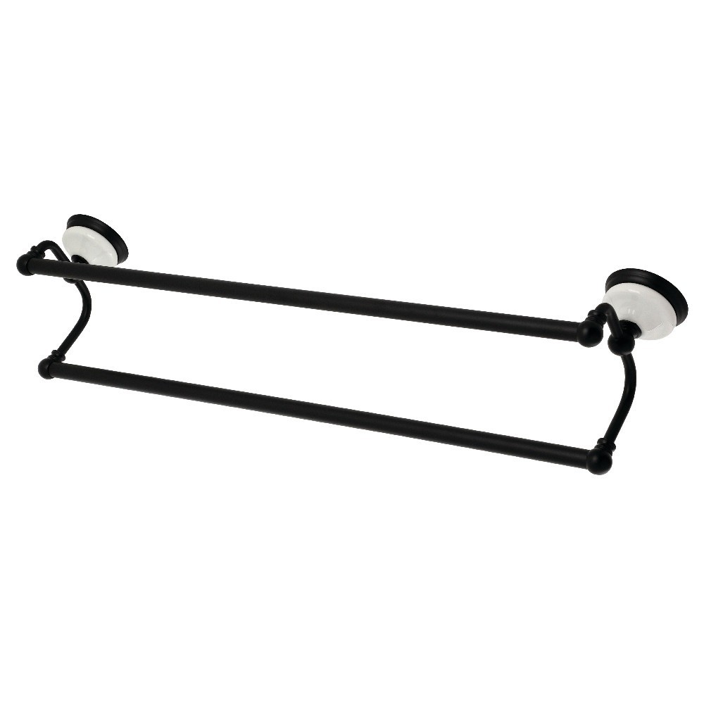 Kingston Brass Victorian 24-Inch Dual Towel Bar, Matte Black Kingston Brass Victorian 24-Inch Dual Towel Bar, Matte Black