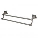 Kingston Brass Monarch 24-Inch Dual Towel Bar, Black Stainless