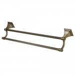 Kingston Brass Monarch 24-Inch Dual Towel Bar, Antique Brass