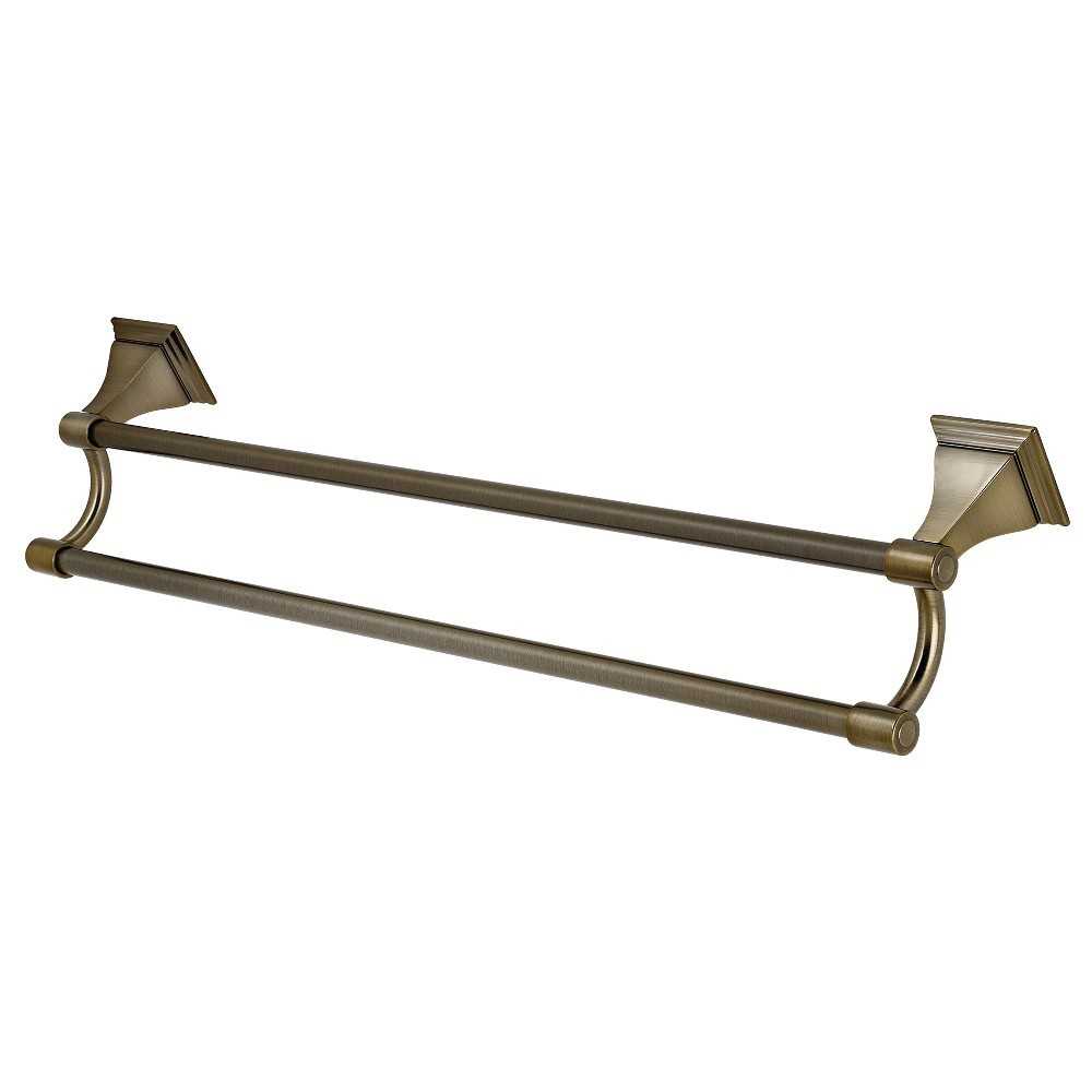 Kingston Brass Monarch 24-Inch Dual Towel Bar, Antique Brass Kingston Brass Monarch 24-Inch Dual Towel Bar, Antique Brass