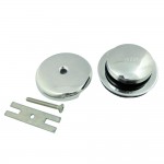 Kingston Brass Easy Touch Toe-Tap Tub Drain Kit, Polished Chrome