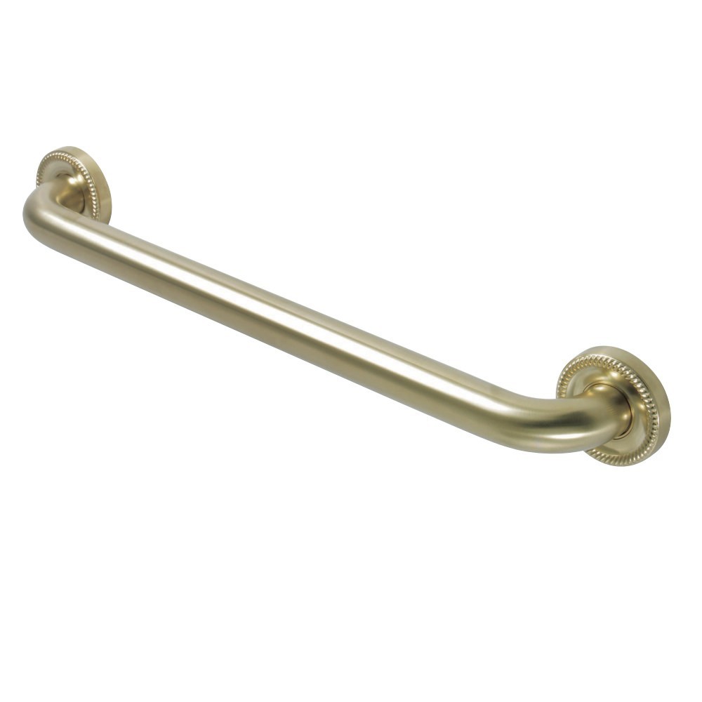 Kingston Brass Camelon 18" Decorative Grab Bar, Brushed Brass