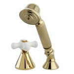 Kingston Brass Transfer Valve Set For Roman Tub Filler, Polished Brass