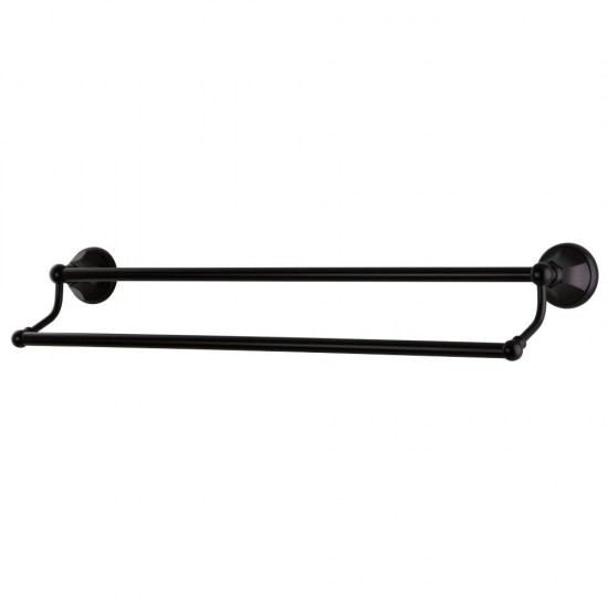 Kingston Brass Metropolitan 18-Inch Dual Towel Bar, Oil Rubbed Bronze