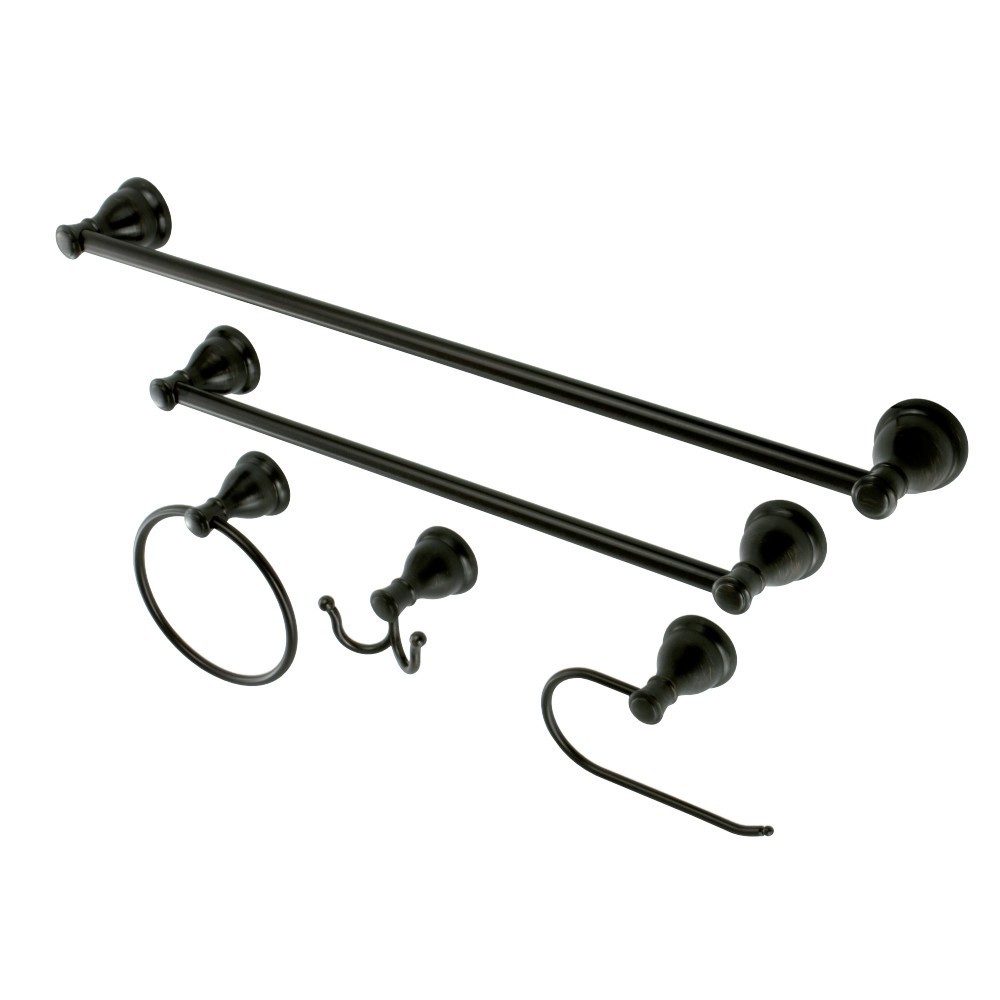 Kingston Brass Mesa Verde 5-Piece Bathroom Accessory Set, Oil Rubbed Bronze Kingston Brass Mesa Verde 5-Piece Bathroom Accessory Set, Oil Rubbed Bronze