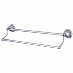 Kingston Brass Restoration 18" Dual Towel Bar, Polished Chrome