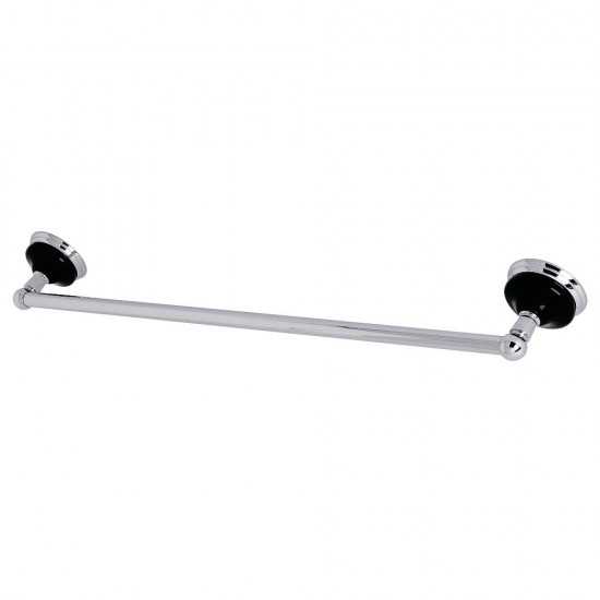 Kingston Brass Water Onyx 24 in. Towel Bar, Polished Chrome