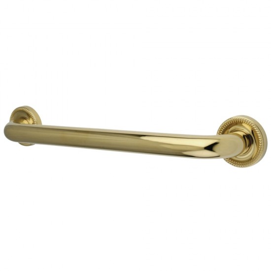 Kingston Brass Camelon 12" Grab Bar, Polished Brass