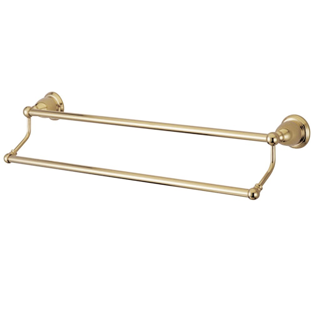 Kingston Brass Heritage 18" Dual Towel Bar, Polished Brass