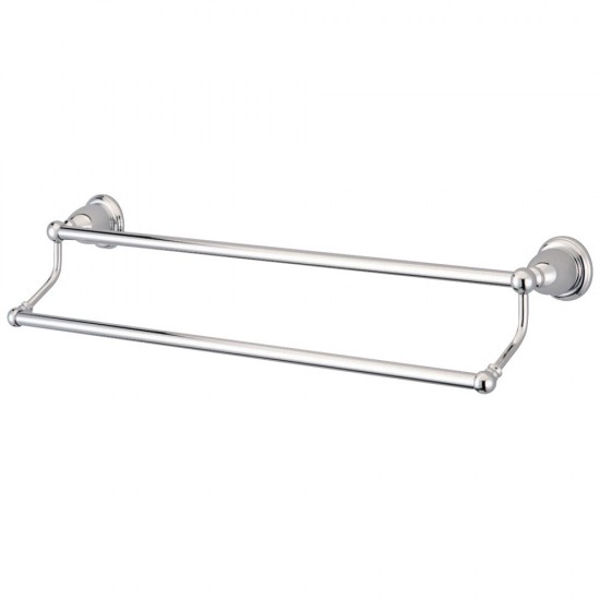 Kingston Brass Heritage 18" Dual Towel Bar, Polished Chrome