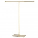 Kingston Brass Claremont T-Shape Towel Rack, Polished Brass