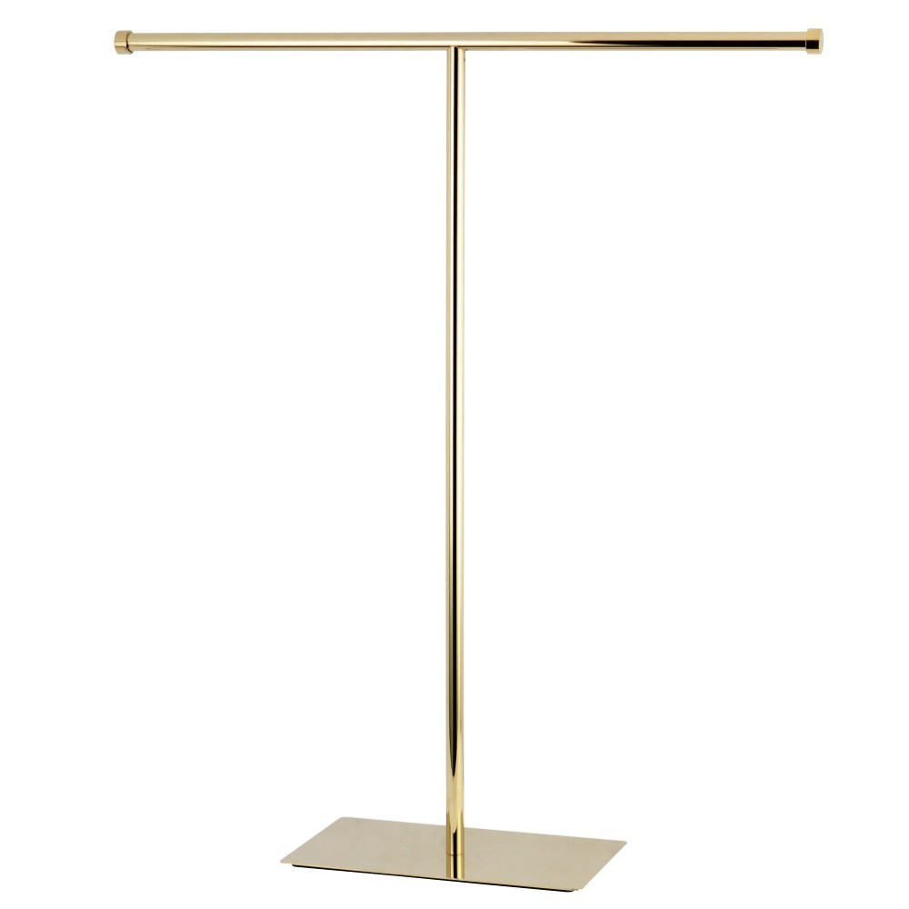 Kingston Brass Claremont T-Shape Towel Rack, Polished Brass Kingston Brass Claremont T-Shape Towel Rack, Polished Brass