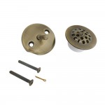 Kingston Brass Grid Tub Drain Kit, Antique Brass