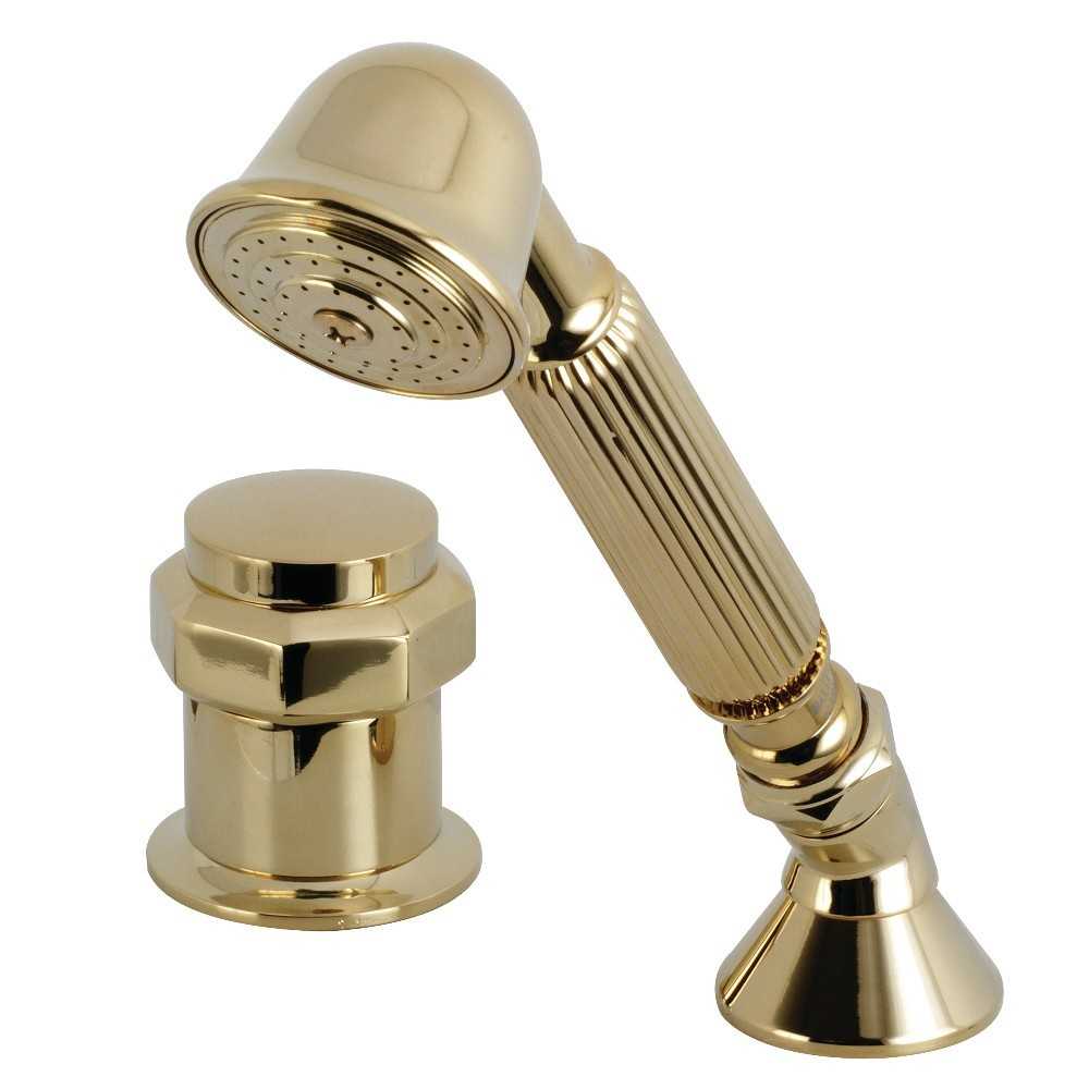 Kingston Brass Transfer Valve Set For Roman Tub Filler, Polished Brass