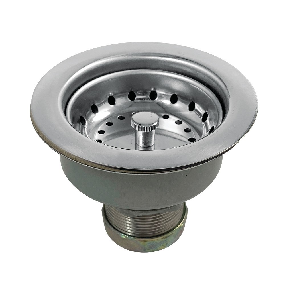 Kingston Brass Tacoma Snap-N-Tite Sink Basket Strainer, Stainless Steel Kingston Brass Tacoma Snap-N-Tite Sink Basket Strainer, Stainless Steel