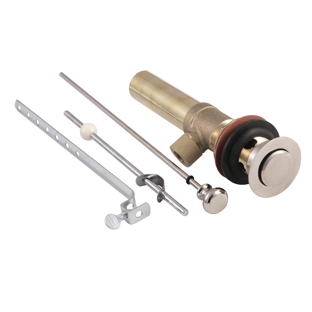 Kingston Brass Pop-Up Drain with Overflow, 22 Gauge, Polished Nickel Kingston Brass Pop-Up Drain with Overflow, 22 Gauge, Polished Nickel