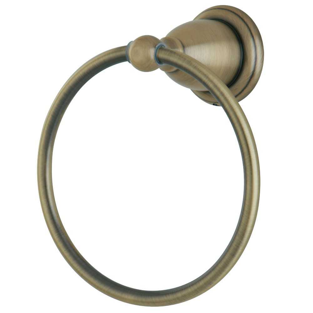 Kingston Brass Heritage 6-Inch Towel Ring, Antique Brass