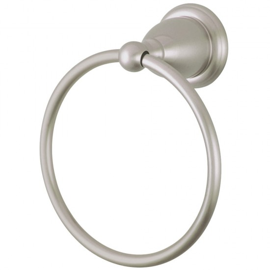 Kingston Brass Heritage 6-Inch Towel Ring, Brushed Nickel